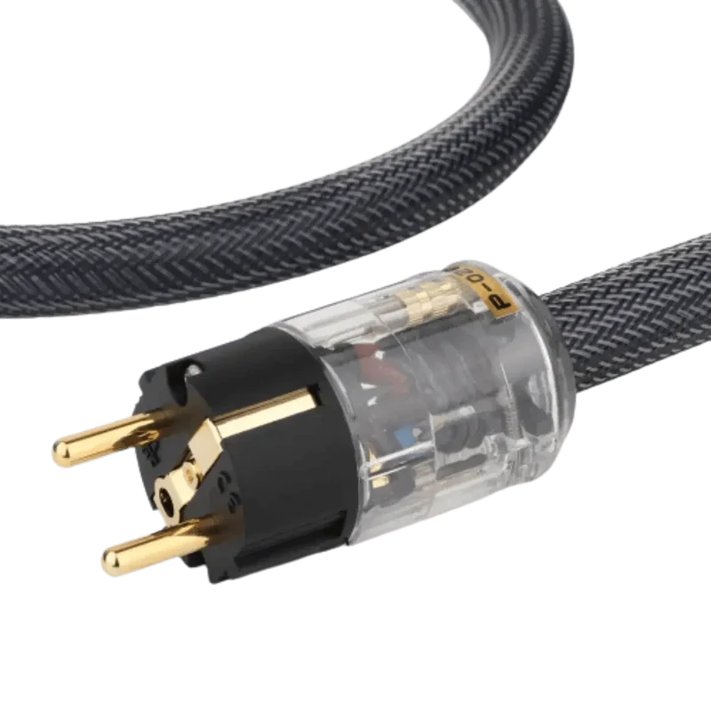 Câble alimentation HiFi 2m cuivre OFC 4mm² EU IEC C13 ampli DAC