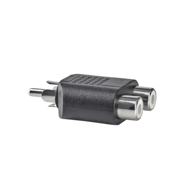 Adaptateur Audio Subwoofer 2x Rca Femelles en 1x Rca Male