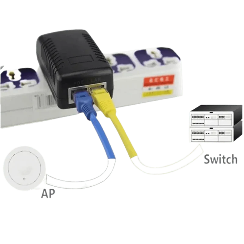 Alimentation Ethernet 220v AC/DC sortie 48v 500mA POE