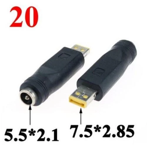 Convertisseur de fiches d'adaptation Input 5.5x2.1mm