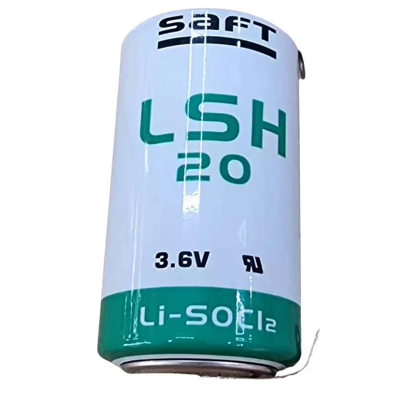 Pile SAFT LSH20 CNR 3,6 V 13 Ah avec languettes à souder