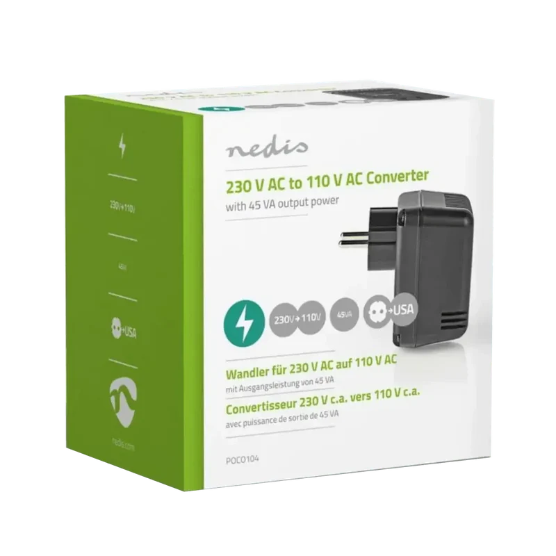 Convertisseur d'alimentation 230Vca 110Vca 45W